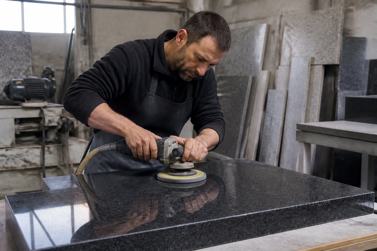 Le processus de fabrication du monument en atelier