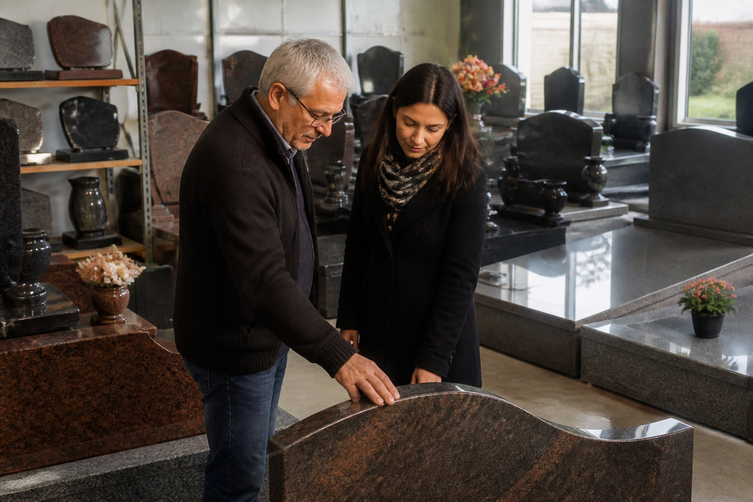 Quel est le prix d'une pierre tombale en granit gris du Tarn ?