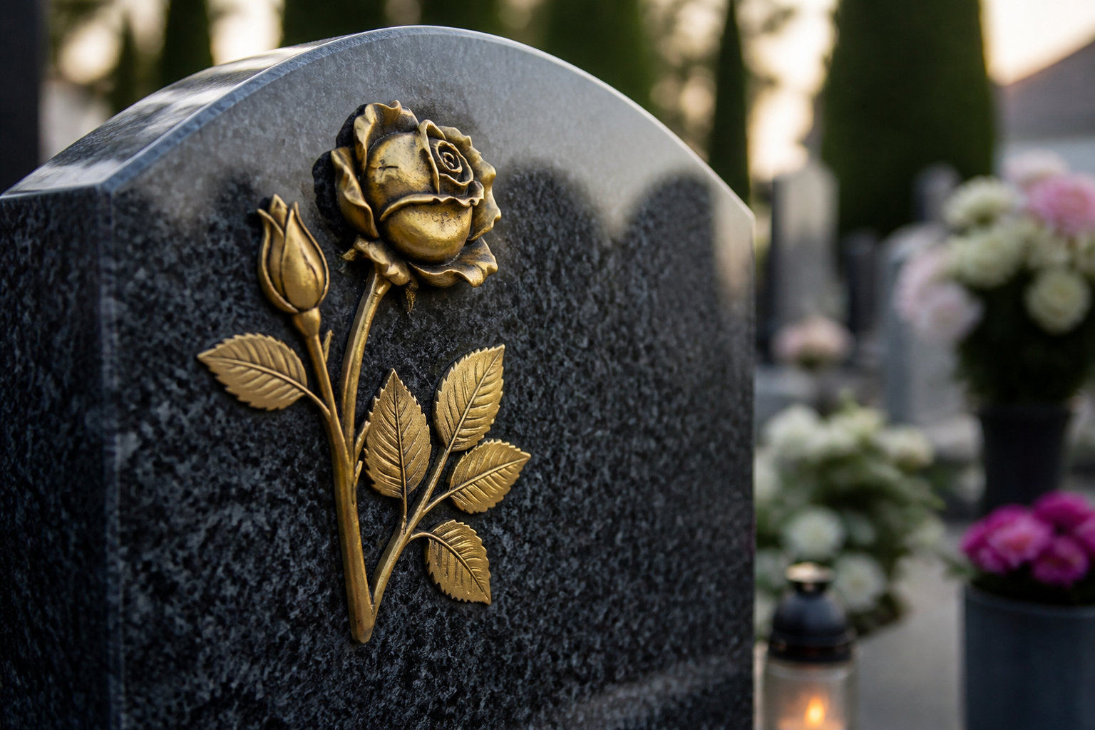 Frais annexes et options de personnalisation du monument