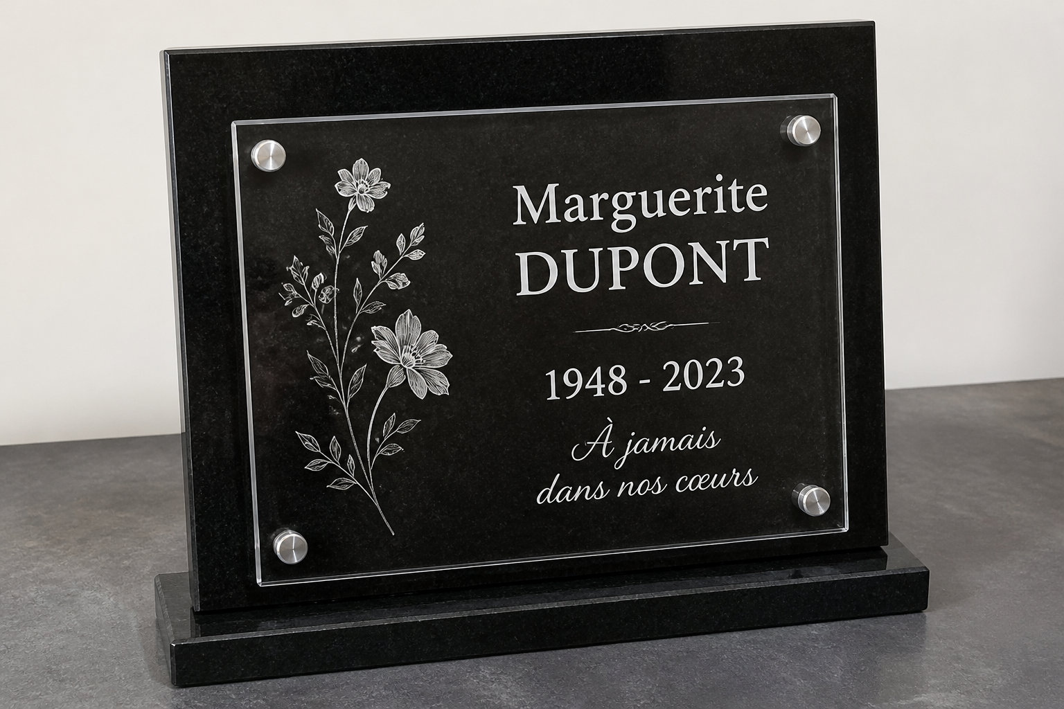 Une plaque funéraire originale : un hommage moderne et personnalisé